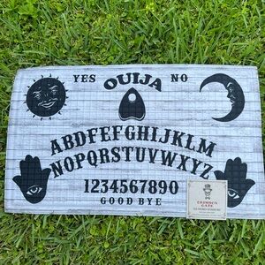 Halloween Quija Spirit Board Outdoor Welcome Floor Mat Spooky Fun Cosmic